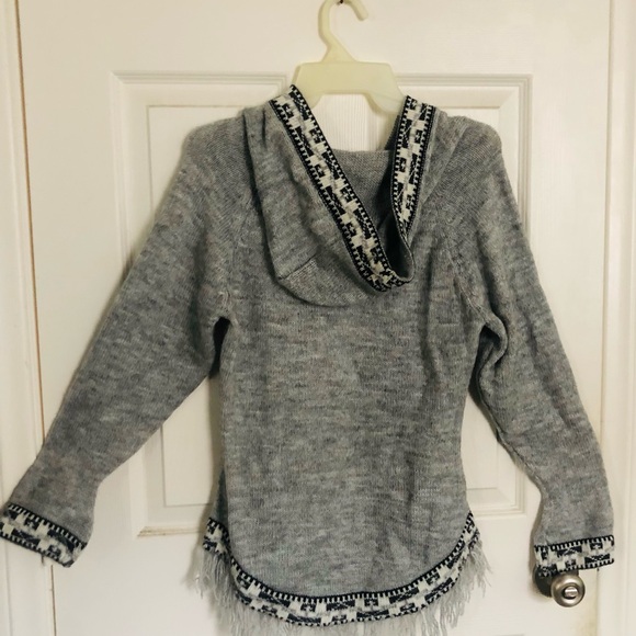 Gray Patterned Women's Sweater - Picture 3 of 5